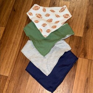 Football and Solid Color Baby Bib Collection